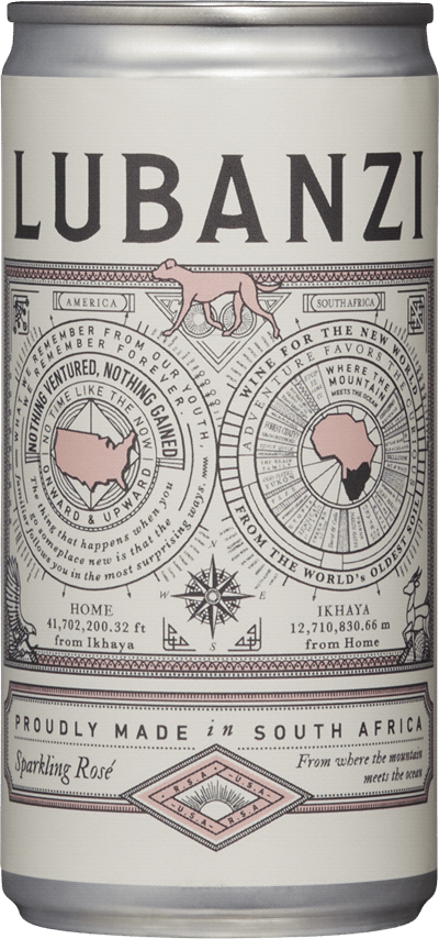 WineTable Lubanzi Sparkling Cinsault Rosé Sydafrika