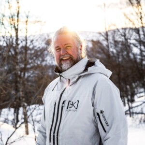 Porträttbild på Konrad Bergström i vinterskrud