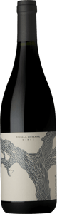 En flaska med Escala Humana Livverá Sangiovese 2022, ett rött vin från Argentina