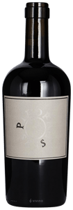 En flaska med Piedrasassi PS Syrah 2021, ett rött vin från Kalifornien i USA