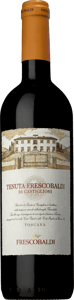 En flaska med Tenuta Frescobaldi di Castiglioni 2020, ett rött vin från Toscana i Italien