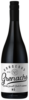 En glasflaska med Thistledown Gorgeous Grenache 2020, ett rött vin från South Australia i Australien