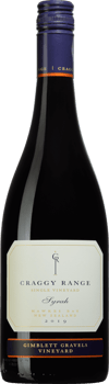 En  med Craggy Range Gimblet Gravel Single vineyard Syrah 2019, ett rött vin från Nya Zeeland, Hawke's Bay