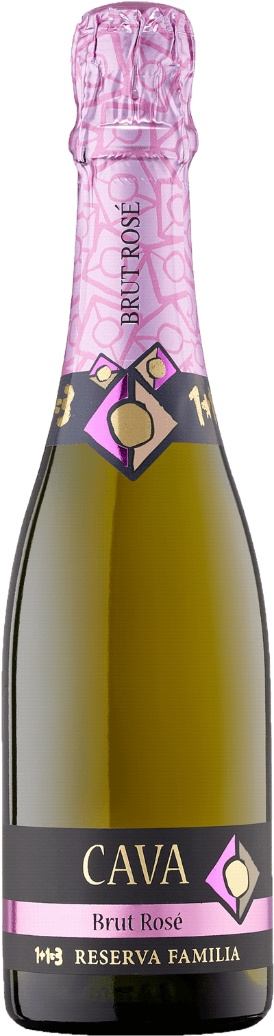 Wine Table Cava Pinot Noir Rosé Organic 1+1=3 Reserva Familia Halvflaska Spanien
