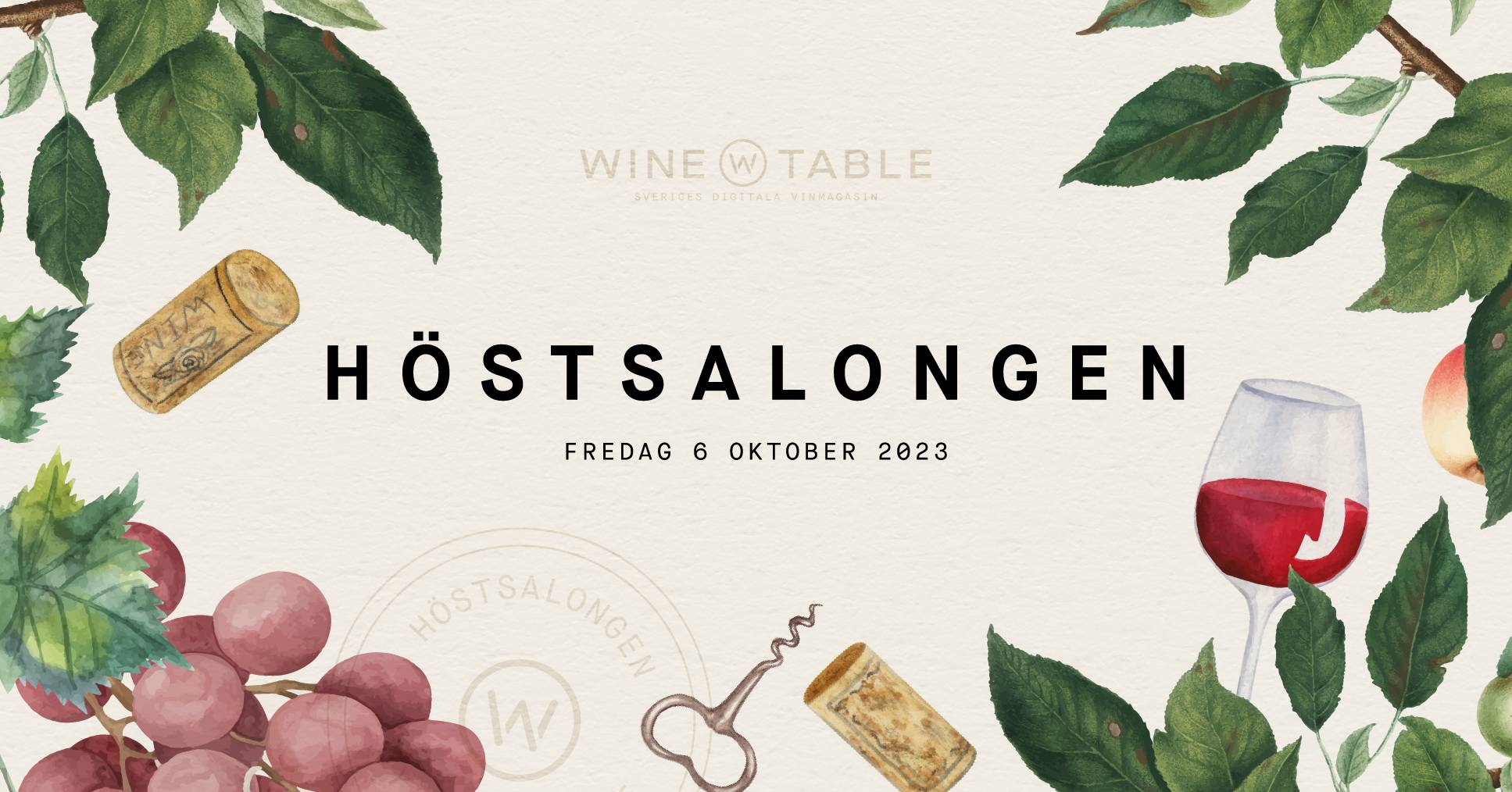Bild på Välkommen till Wine Tables höstsalong