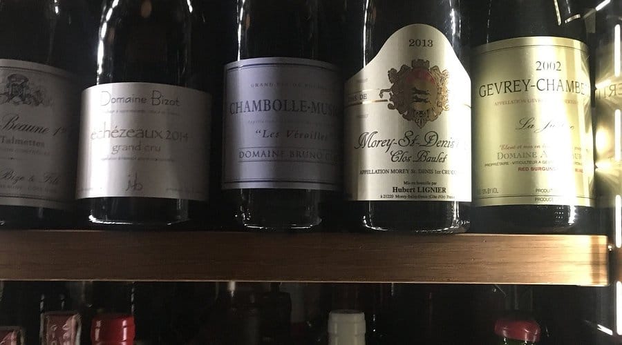 Vinlistan på Babette i Vasastan