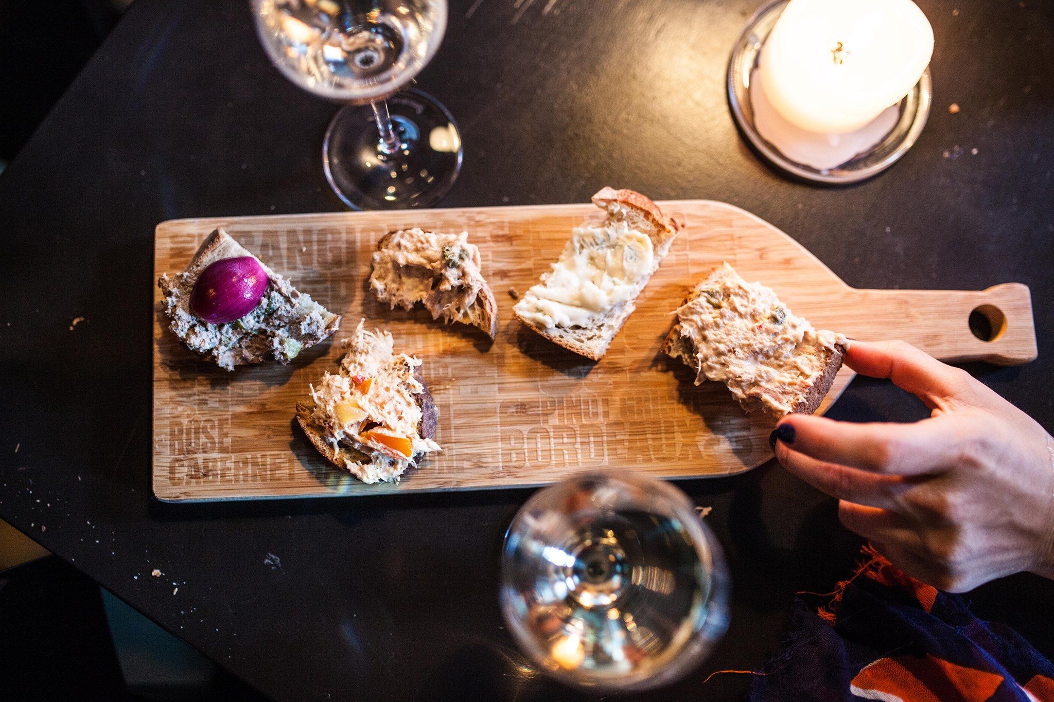 Mat på vinbar i Malmö