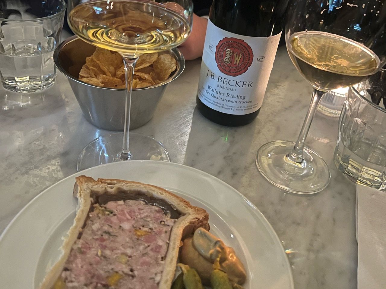 Teddys paté restaurang Tyska viner