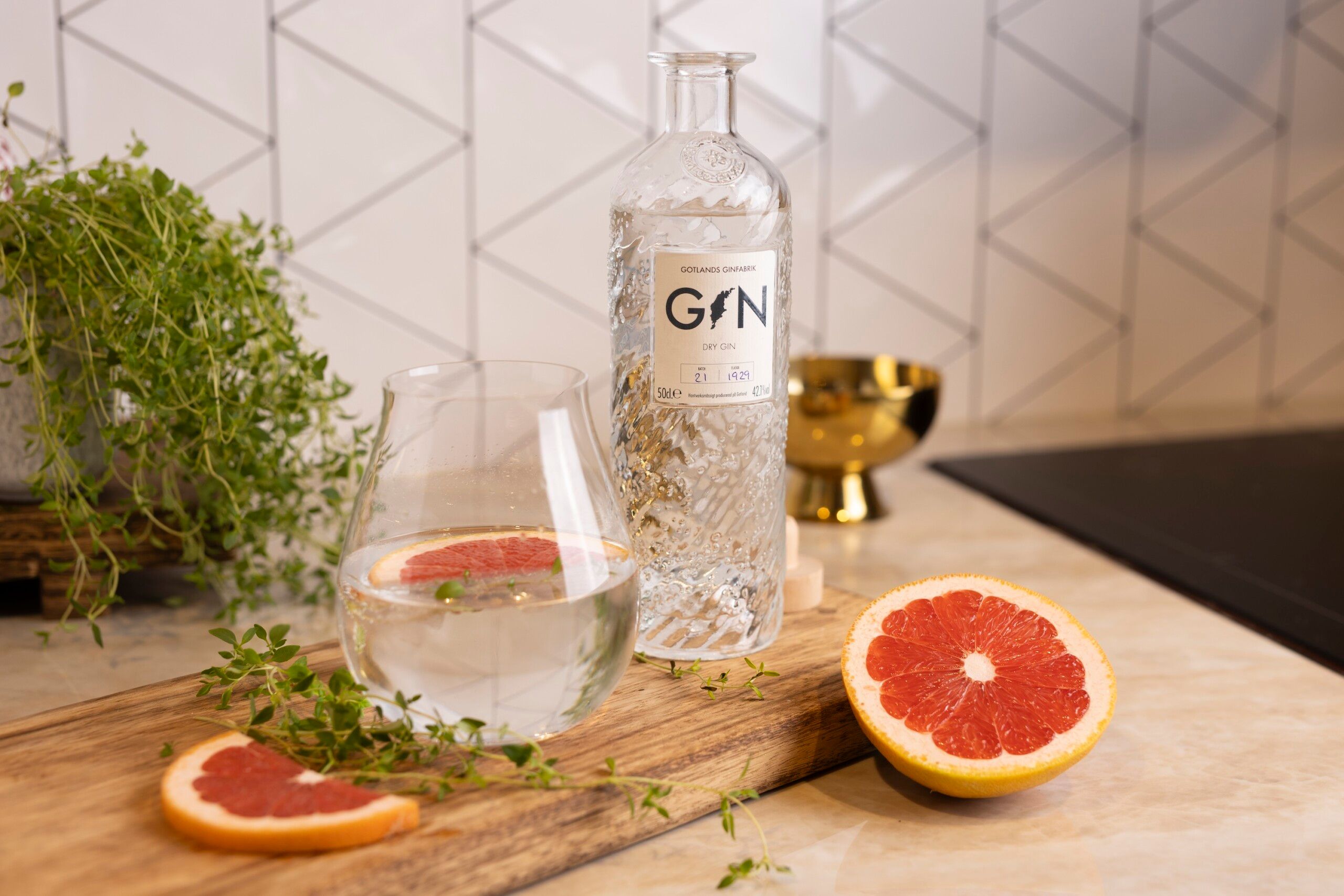 Gin & Tonic med grape och Timjan