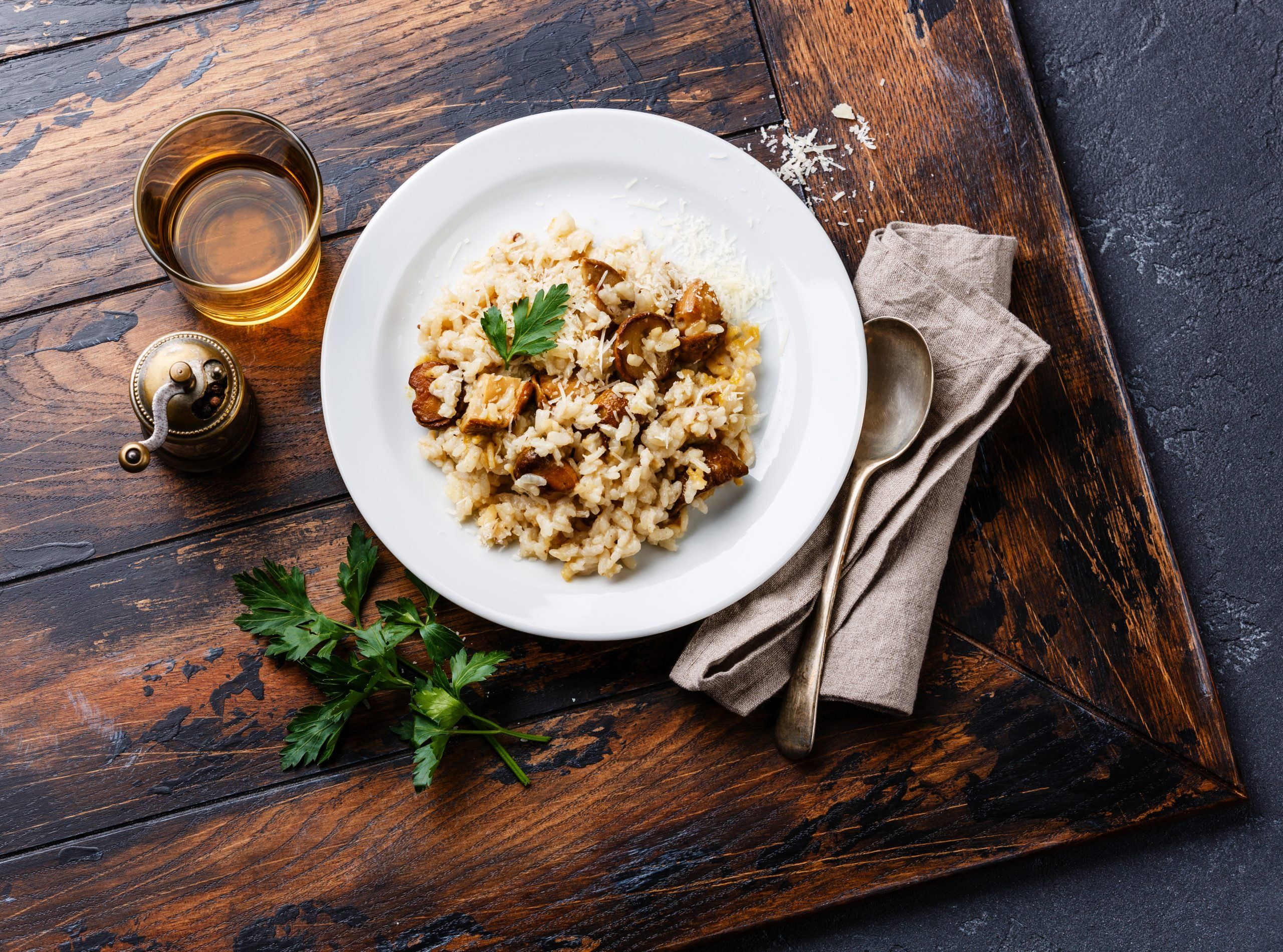 Krämig risotto med svamp