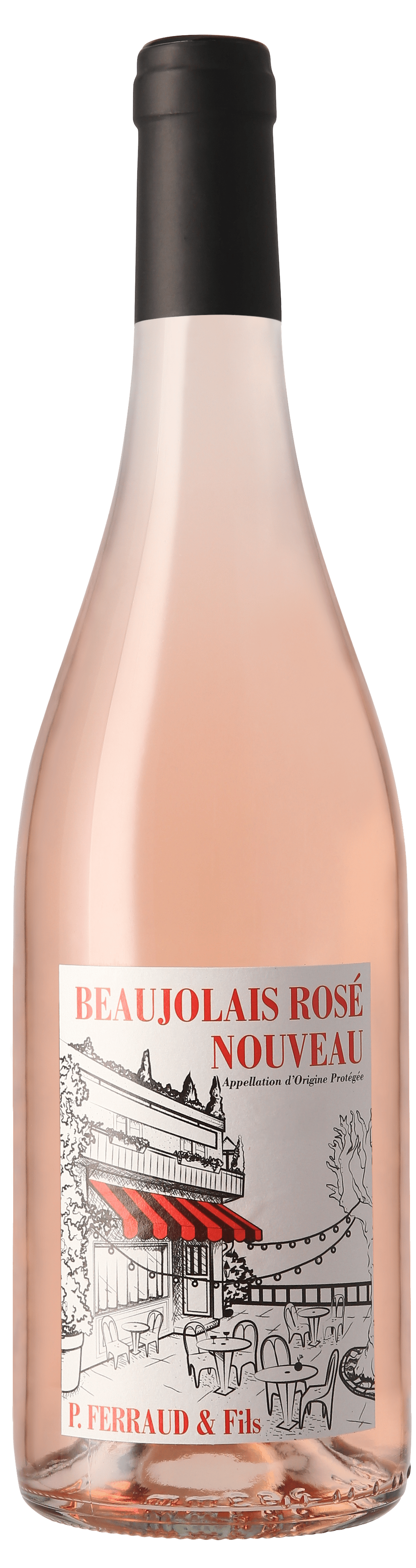 Flaskbild på P. Ferraud et Fils Beaujolais Nouveau Rosé 2023