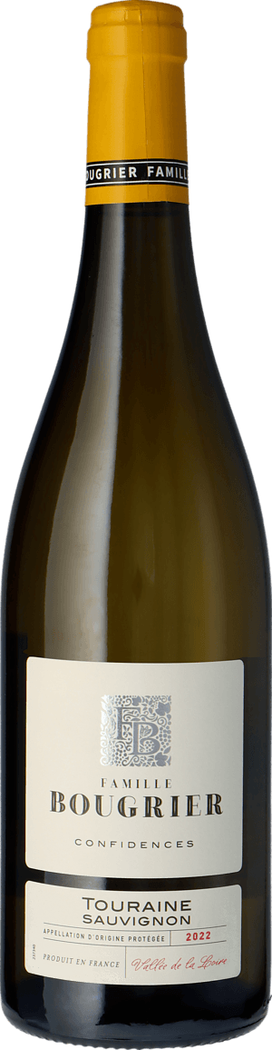 Flaskbild på Famille Bougrier Confidences Touraine Sauvignon Blanc 2022