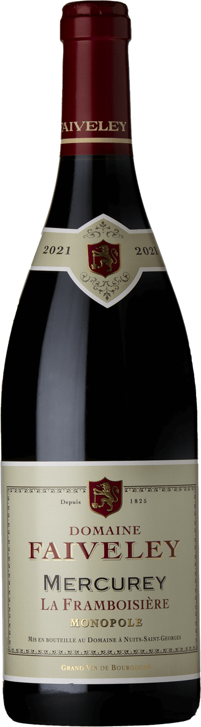 En glasflaska med Olivier Leflaive Pernand-Vergelesses 1er Cru Fichots 2021, ett rött vin från Bourgogne i Frankrike