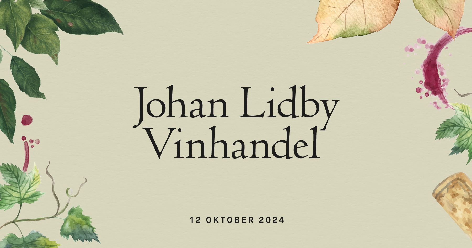 Bild på Höstsalongen Stockholm 2024 – Johan Lidby Vinhandel 