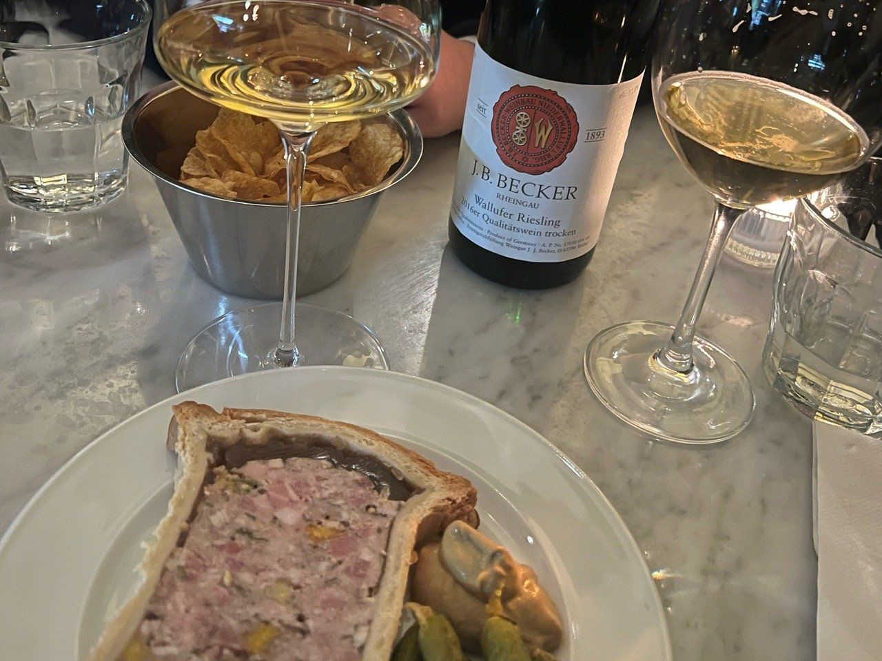 Teddys paté restaurang Tyska viner