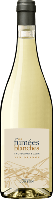 En glasflaska med Les Fumées Blanches Vin Orange 2021, ett vitt vin från Frankrike