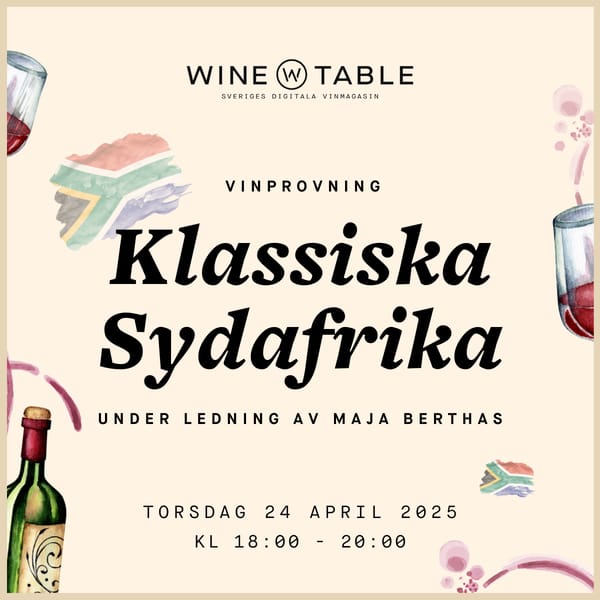 vinprovning klassiska sydafrika