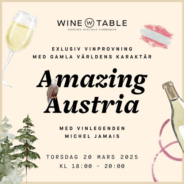 Amazing Austria – Exklusiv vinprovning i Stockholm