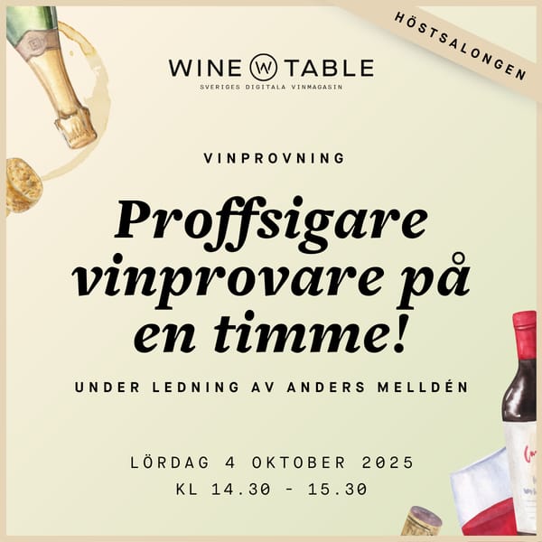 Proffsigare vinprovare på en timme med Anders Melldén