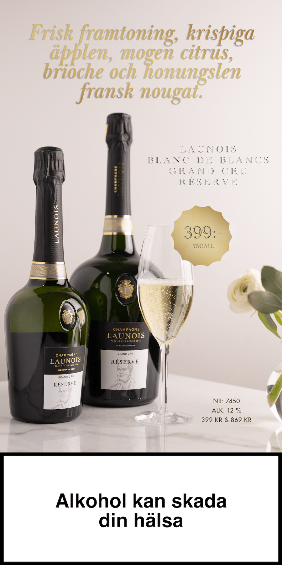 Bild på Launois Blanc de Blancs Grand Cru Réserve