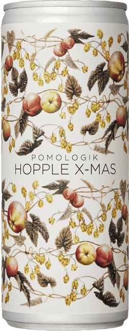 En burk med Pomologik Hopple X-mas, en andra juldrycker från Sverige