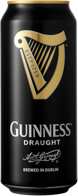 En burk med Guinness Draught, en porter & Stout från Irland