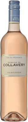 En lättare glasflaska med Sopron Kékfrankos és Syrah 2019, en rosévin från Provence i Frankrike