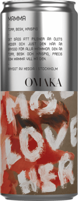 En burk med Omaka Mamma, en ljus lager från Stockholms län i Sverige