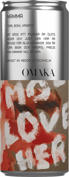 En burk med Omaka Mamma, en ljus lager från Stockholms län i Sverige