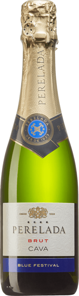 En lättare glasflaska med Castillo Perelada Cava, en mousserande från Cava i Spanien