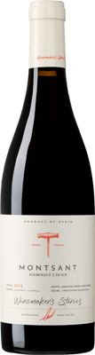 En flaska med Winemaker’s Stories Montsant 2019, ett rött vin från Katalonien i Spanien