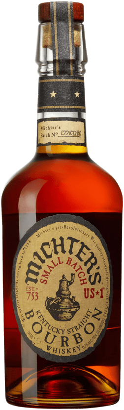 En glasflaska med Michter’s US*1 Kentucky Straight Bourbon, en whisky från Kentucky i USA