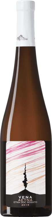 En glasflaska med Domaine du Vieux Pressoir Saumur Traditional Brut, en rosévin från Sicilien i Italien