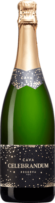En flaska med Castell d’Or Celebrandum Reserva Seco, ett mousserande vin från Cava i Spanien