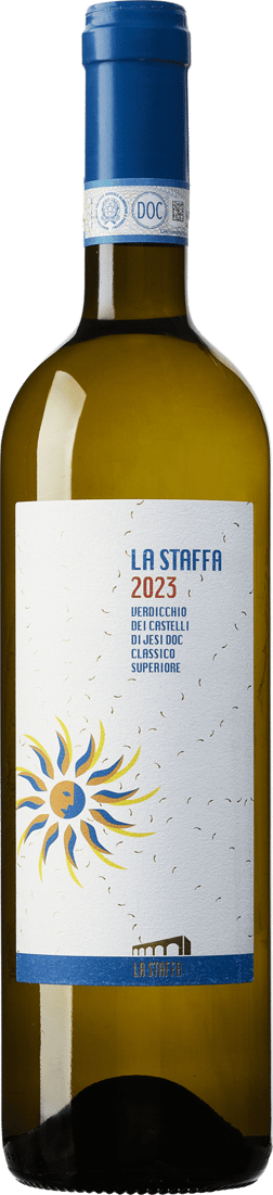 En lättare glasflaska med G.D. Vajra Barolo Bricco Delle Viole 2019, ett vitt vin från Marche i Italien
