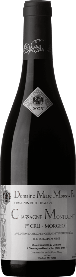 En glasflaska med Alta Alella Mirgin Opus 2019, ett rött vin från Bourgogne i Frankrike
