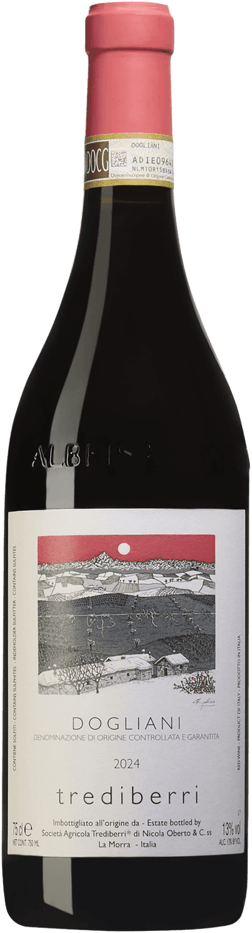 En glasflaska med François Villard Saint-Joseph Reflet 2020, ett rött vin från Piemonte i Italien