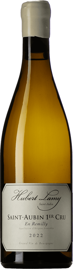 En glasflaska med Marc Hebrart Special Club 2019, ett vitt vin från Bourgogne i Frankrike