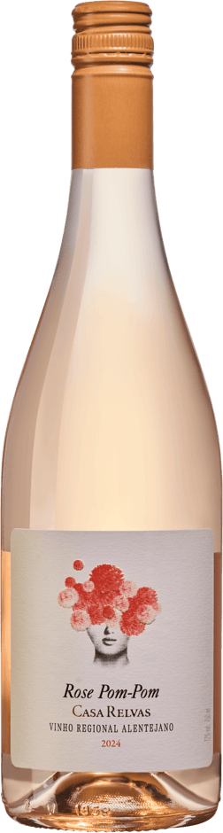 En lättare glasflaska med Château Laplagnotte-Bellevue 2020, en rosévin från Alentejo i Portugal