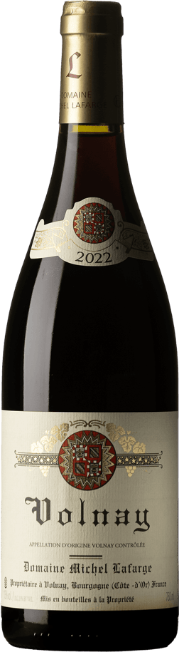 En glasflaska med Chateau Le Puy Emilien 2021, ett rött vin från Bourgogne i Frankrike