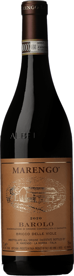 En glasflaska med Catherine et Claude Maréchal Pommard 2019, ett rött vin från Piemonte i Italien