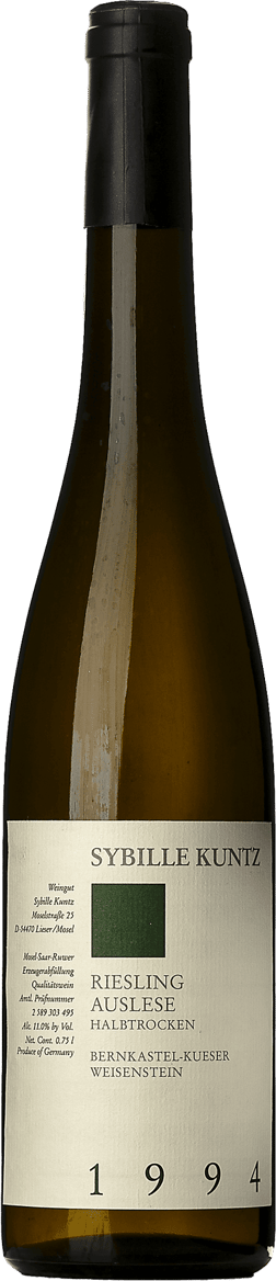 En glasflaska med Terre de L'Elu Bastingage 2021, ett vitt vin från Mosel i Tyskland