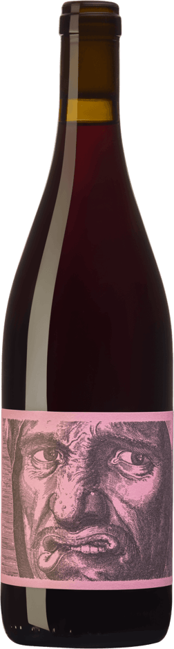 En lättare glasflaska med Barnag Dzsúz 2023, ett rött vin från Ungern