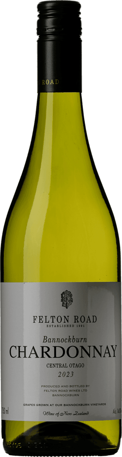 En lättare glasflaska med Scarpa Pelaverga 2022, ett vitt vin från Central Otago i Nya Zeeland