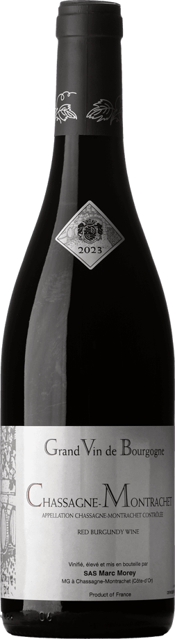 En glasflaska med 4kilos 12 Volts 2021, ett rött vin från Bourgogne i Frankrike