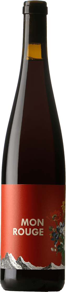 En glasflaska med Weingut Jurtschitsch Mon Rouge 2023, ett rött vin från Österrike