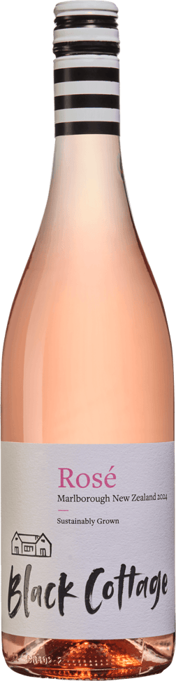En lättare glasflaska med Frank Cornelissen Munjebel Rosso 2021, en rosévin från Marlborough i Nya Zeeland