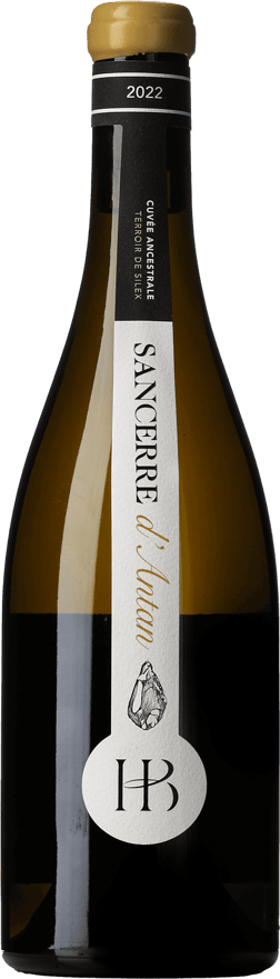 En glasflaska med Henri Bourgeois Sancerre d'Antan 2022, ett vitt vin från Frankrike