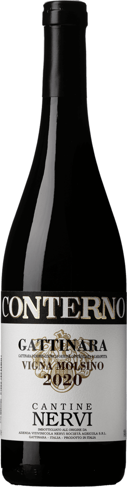 En glasflaska med Le Roc La Folle Noire d'Ambat 2021, ett rött vin från Piemonte i Italien