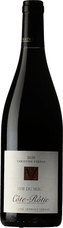 En glasflaska med Produttori del Barbaresco 2019, ett rött vin från Rhonedalen i Frankrike